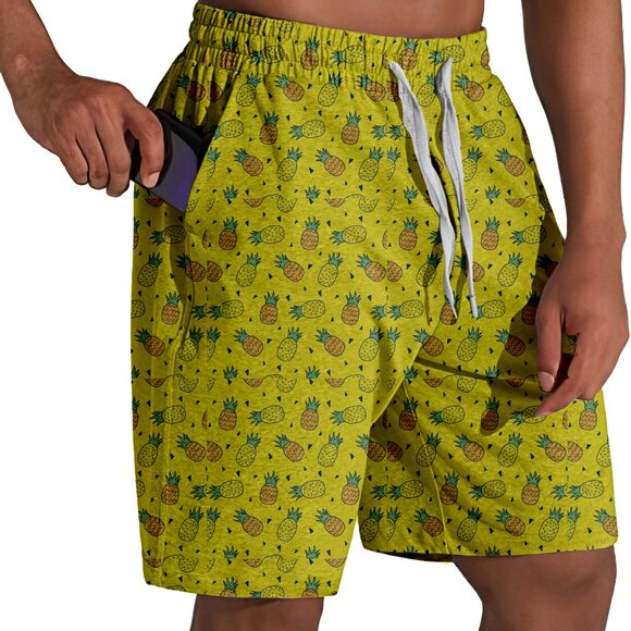 3-Pack Men's Terry Knit Printed Athletic Bottoms w/ Elastic Waistband & Pockets - Picture 3 of 16